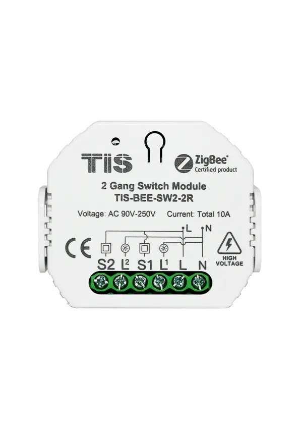 [TIS-BEE-SW2-2R] 2 channel relay module
Zigbee Protocol