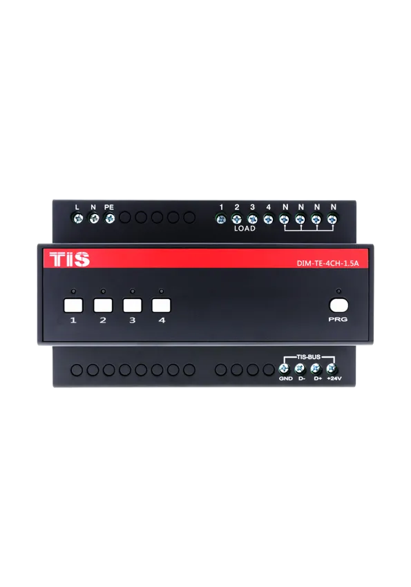 [DIM-TE-4CH-1.5A] Trailing  Edge Dimmer 4 channel 1.5A