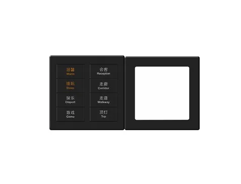 SIR Series 8 gang in Double Frame