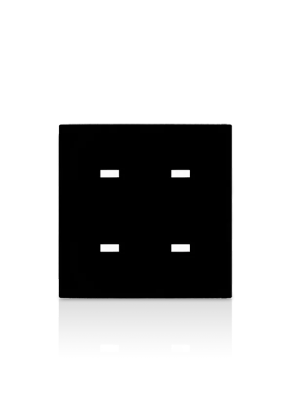 [TER-4G Black] Terre 4 gangs touch with Direct TIS Bus connection (Black)